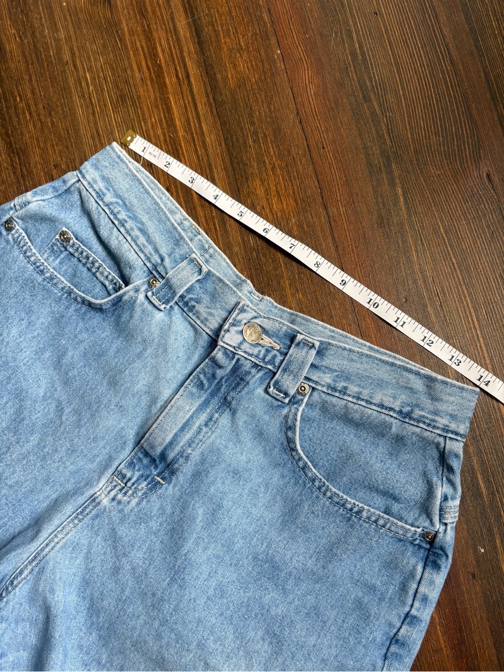 Vintage Riders by Lee Blue Denim Shorts - Picture 7 of 10